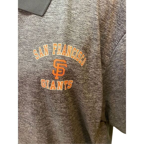San Francisco Giants True Fan Polo Style Gray Short Sleeve Mens’s Shirt Size 2XL - Picture 7 of 11